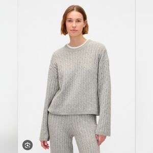 GAP CashSoft Cable Knit Sweater